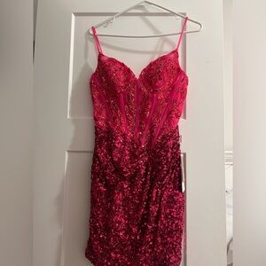 fuchsia homecoming dress for sale